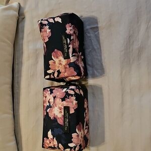Victoria's Secret Floral Black and Pink Women's small set of 2 Bags